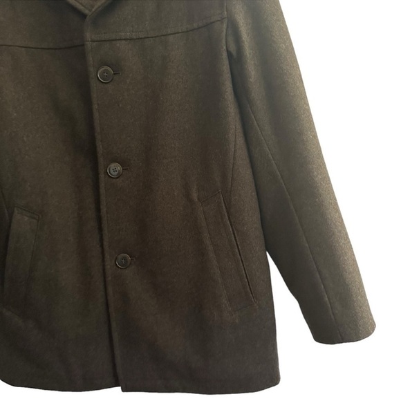 TOMMY HILFIGER BROWN MELTON WOOL WALKING
COAT SIZE SMALL - Picture 8 of 14